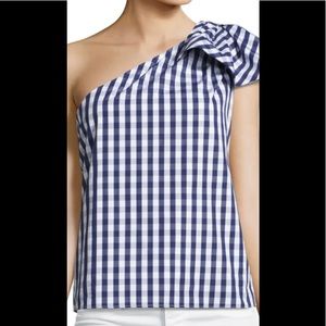 NWT Milly Cindy one- shoulder top Large